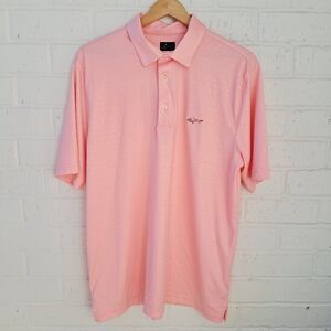 Greg Norman ML75 Dry Cooling Moisture Wicking Golf Polo Coral Sz: L